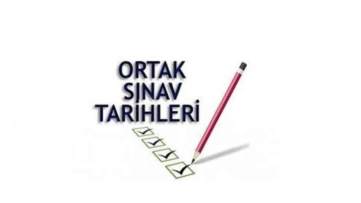 ORTAK SINAV TAKVİMİ İLAN EDİLMİŞTİR.